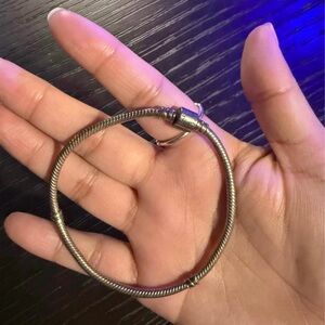 Pandora Silver Snake Chain Bangle Bracelet